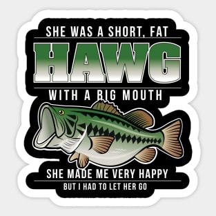 Big Fat Hawg Bass Sticker